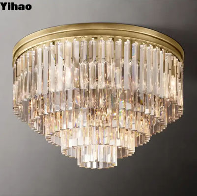 Mua E12 / Candelabra Art Crystal Modern Copper Ceiling Light AC 85V-265V sản xuất trực tuyến