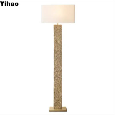 Mua OEM Fabic Shade Dimmable Brass Standing Floor Lamp AC 85-265V sản xuất trực tuyến
