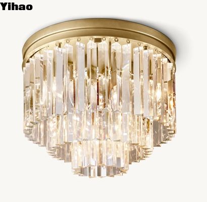 Mua Multi Ring Frame Luxury Ceiling Lights K9 Glass Wall Flush Mount Light sản xuất trực tuyến