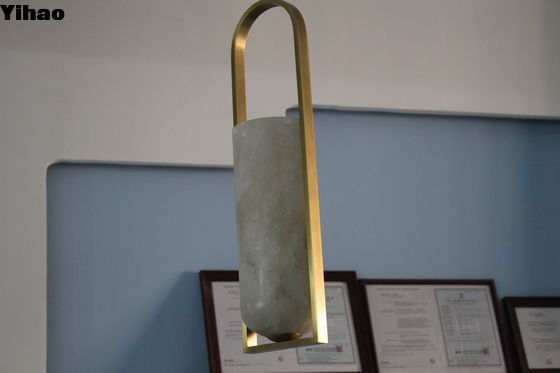 Mua Ánh sợi đèn lồng thủy tinh Alabaster trong nhà đồng hồ tinh thể với dây chuyền điều chỉnh sản xuất trực tuyến