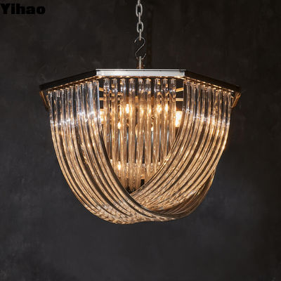 Mua Crossglass Pendant Crystal Ceiling Mount Chandelier với kết thúc đồng sản xuất trực tuyến
