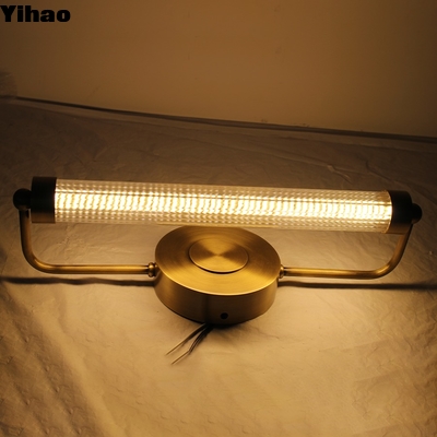 Mua Modern Brass LED Wall Lamp with Crystal Shade for Living Room sản xuất trực tuyến