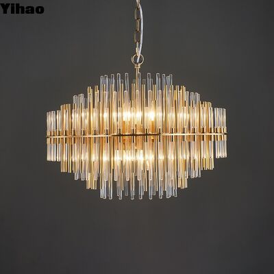 Mua Chiếc đèn chùm tinh thể bằng đồng cao cấp với thiết kế tùy chỉnh 3500K đèn LED màu trắng ấm áp và tuổi thọ 50000 giờ sản xuất trực tuyến