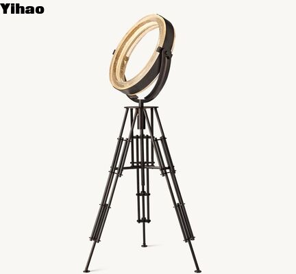 Mua Yihao Farmhouse Luxury LED Copper Adjustable Floor Standing Lamp with 3500K Warm White Light for Living Room and Hotel (Đèn đèn đứng trên sàn bằng đồng với 3500K ánh sáng trắng ấm cho phòng khách và khách sạn) sản xuất trực tuyến