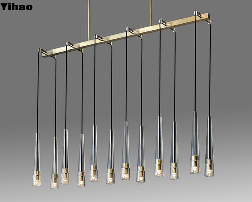 Mua Modern Solid Brass Crystal Shades Chandelier có độ cao điều chỉnh cho phòng khách và phòng ngủ sản xuất trực tuyến