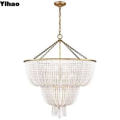 Mua Đèn treo treo thân bằng đồng Crystal Shade với đèn LED trắng ấm áp 3500K cho trang trí sảnh khách sạn sản xuất trực tuyến