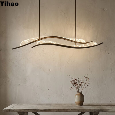 Mua YH Minimalistic Antique Brass Bronze Chandelier với Crystal Shade và 3500K Đèn LED trắng ấm cho phòng ăn sản xuất trực tuyến