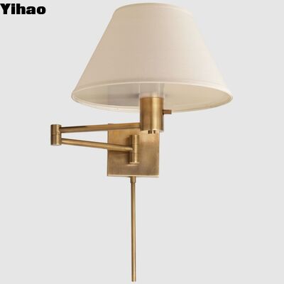 Mua Yihao Classic LED Swing Arm Copper Body Wall Lamp với 2700K ánh sáng trắng ấm áp và tuổi thọ 30000 giờ cho phòng khách sản xuất trực tuyến