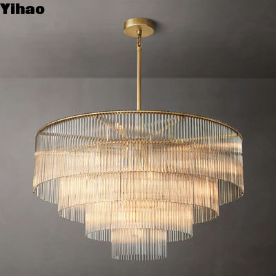 Đồng thủy tinh tinh thủy tinh đèn chùm trần nhà ánh sáng Amadeo vòng đèn chùm 40'