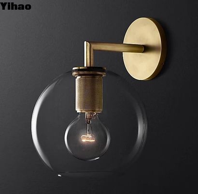 Ánh sáng kính Modern Sconces Phòng khách Đèn tường nội thất 40W