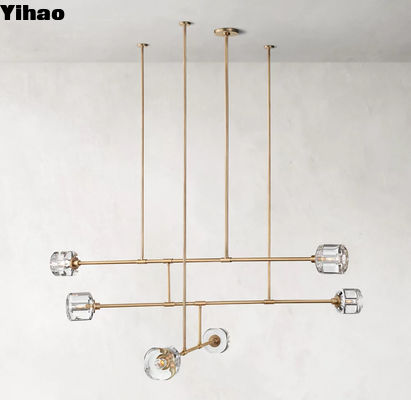 12'L phòng ngủ đồng đa cánh tay Chiếc đèn trần hỗ trợ OEM ODM