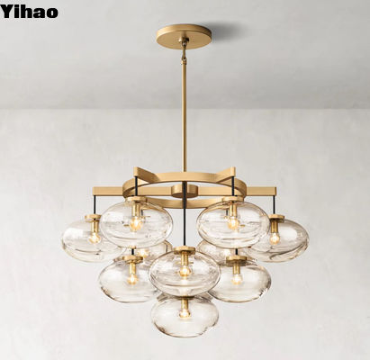 ROSH Modern Glass Chandelier Cabrette Round Chandelier OEM ODM