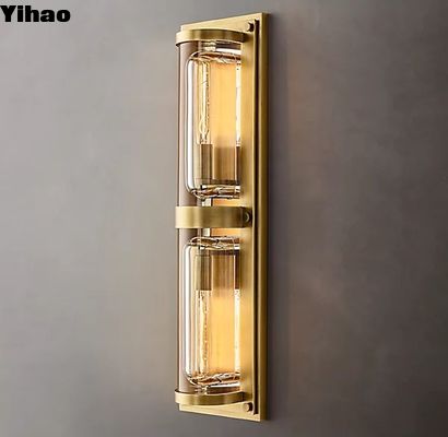 K9 đèn tường kính trang trí hai 40W vàng tinh thể tường Sconce