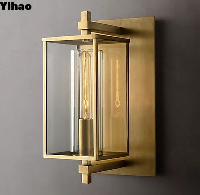 K9 kính 1 bóng đèn trang trí trang trí đèn tường kết thúc kẽm