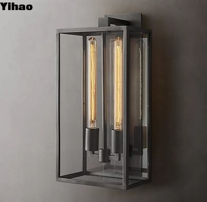 Đen và đồng tường Sconce đồng kính tường đèn 110V-120V