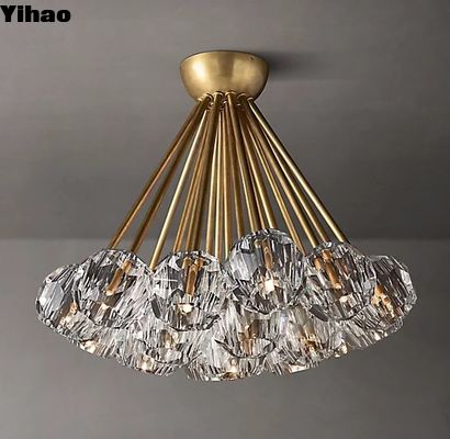 Màn kính K9 tinh khiết Đèn trần Đèn mịn Nickel