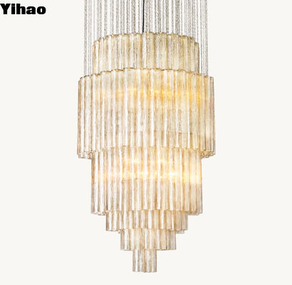 Luxury Brass Crystal Drum Chandelier 30' 85-265 Volt Giải pháp chiếu sáng