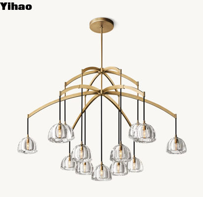 Phòng ngủ Crystal Modern Hemisphere Round Chandelier 60W