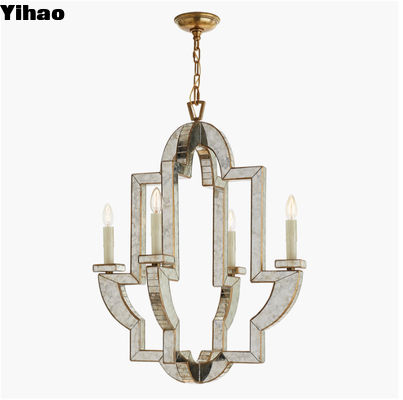 Lido trung bình đèn lồng Vintage tùy chỉnh làm đèn lồng đồng thủy tinh tinh trong nhà đèn lồng