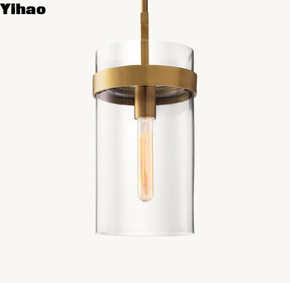 Nguồn điện dây cứng Đơn giản đồng thủy tinh Đèn đèn lồng đơn Ravelle Pendant 10 