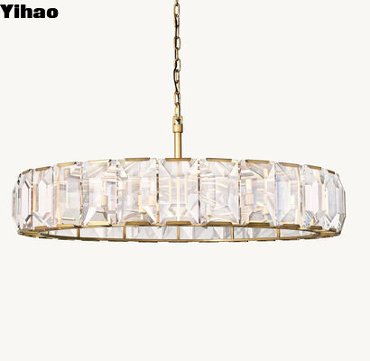 Chiếc đèn lồng tinh thể cao cấp của Mỹ Harlow Crystal Round Chandelier 60'