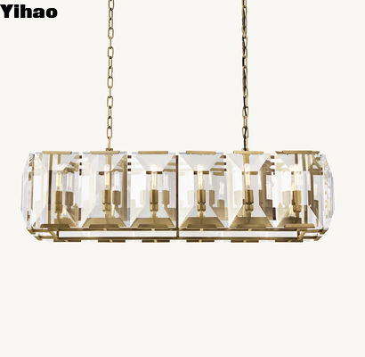 Nhà hàng Luxury Crystal Chandelier Harlow Crystal Rectangular Chandelier 42