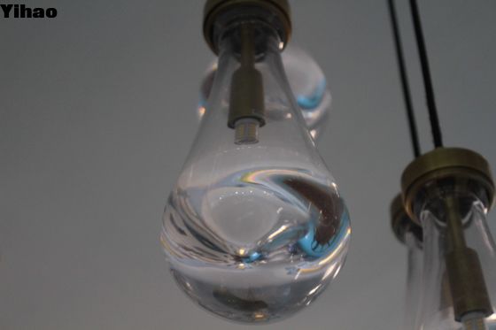 Rain Round Crystal Chandelier với bảy đầu và kích thước có thể điều chỉnh D 46cm