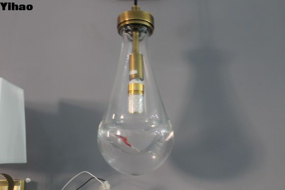 Rain Round Brass Crystal Wall Lamp with Adjustable Lord Dimension W12.5cm x D14.5cm x H27cm