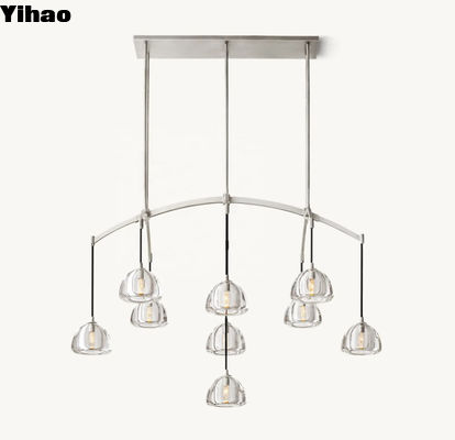 Phong cách thủy tinh Golden Modern Crystal Chandelier với kích thước D 122cm