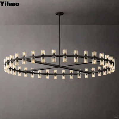Đèn đèn chùm tinh thể tròn hiện đại cho Bàn ăn Phòng khách Phòng ngủ