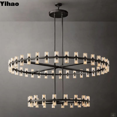 Quần Chrome Crystal Chandelier Đèn treo treo có thể giảm độ sáng cho trần nhà 140Cm