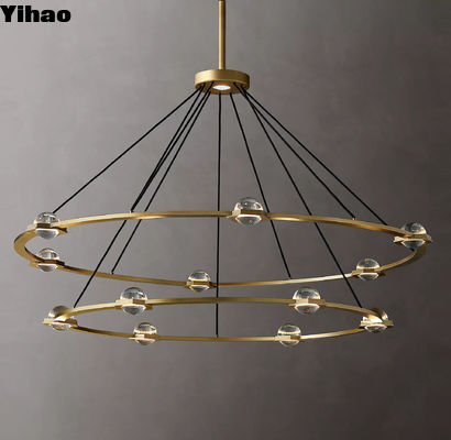Hai tầng sang trọng trang trí mờ hiện đại nhà hàng sáng tạo quán cà phê quán bar phòng khách đèn chùm