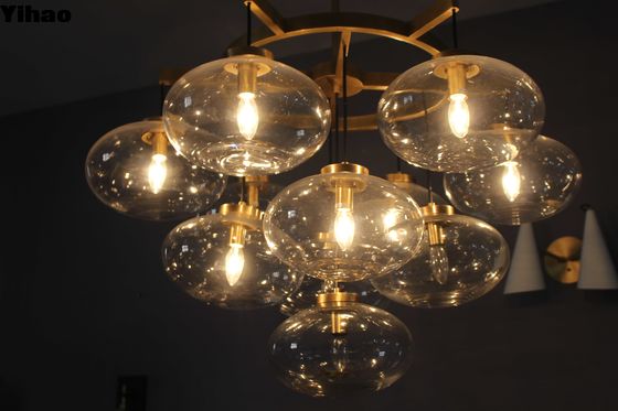 Modern Crystal LED Chandelier Villa Crystal Decorative Hang Lamp Chandelier cho phòng ăn sống