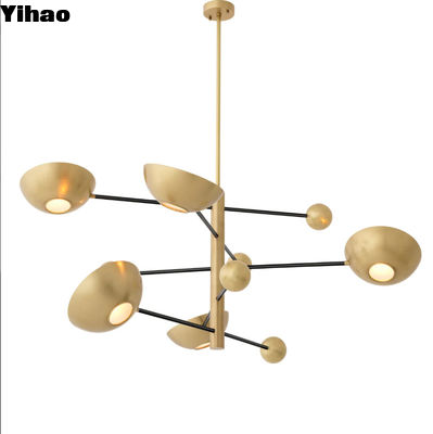 Nghệ thuật hiện đại trang trí đèn LED hiện đại Đèn dây chuyền Trần nhà cao Vòng khách sạn Chiếc đèn chùm sang trọng