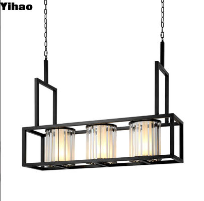 Chandelier kính tinh thể hiện đại cho đèn trần