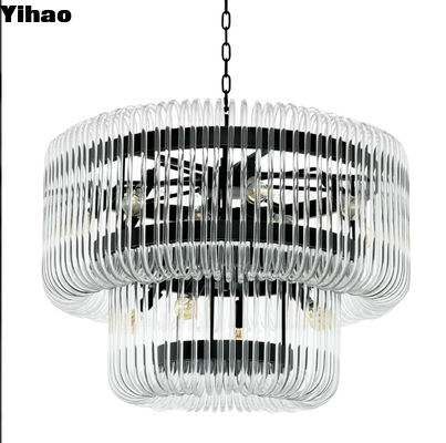 Villa Hall LED hiện đại nghệ thuật Deco thiết kế tròn đèn chùm tinh thể cho khách sạn nhà phòng khách
