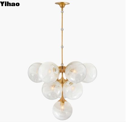 Ánh sáng dây chuyền kính Cristol Layered Chandelier ARN 5401