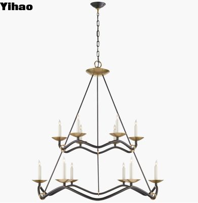 Visual Comfort Choros hai tầng đèn chùm S5041