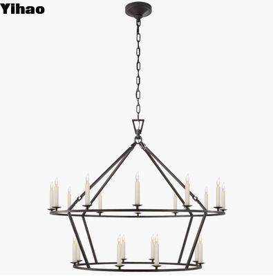 Visual Comfort Darlana Chiếc đèn chùm vòng hai tầng lớn CHC 5179