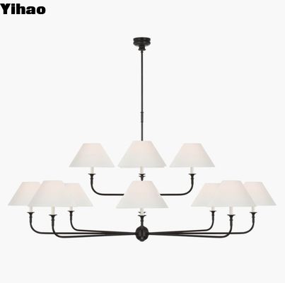 Visual Comfort Piaf Toàn kích thước hai tầng đèn chùm TOB 5458