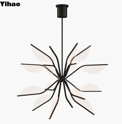 700BLT38G Belterra 38 Globe Chandelier Natural Brass / Matte Black Finish 3000K Đèn LED