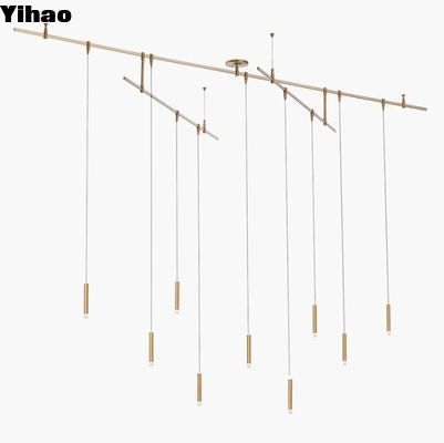 700MXY9R Cụm đồng Moxy Chandelier 9 Khả năng giảm độ sáng Tương thích với ELV Dimmers