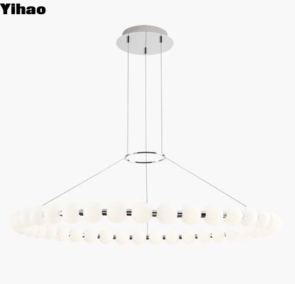 700OBT Orbet 42 Chandelier Dimmable 50 Watt 90 CRI 2700K Đồng Và Crystal Chandelier