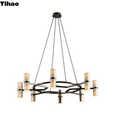 Vật liệu đồng Đèn treo có độ cao điều chỉnh với tuổi thọ 50000 giờ cho trang trí phòng khách hiện đại