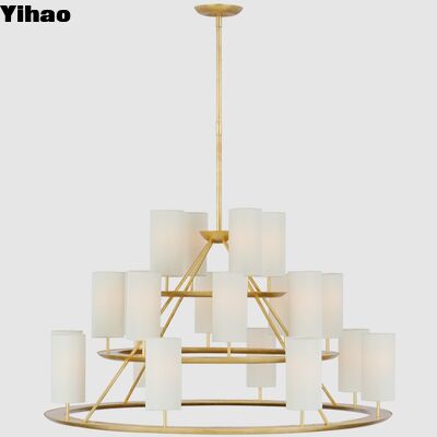 Đèn treo thân bằng đồng với thiết kế tùy chỉnh và tuổi thọ 50000 giờ cho không gian sống hiện đại