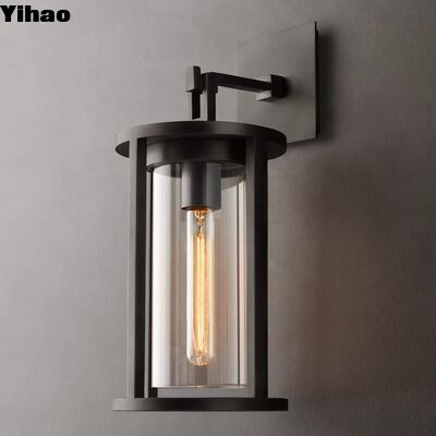 Thiết kế công nghiệp đèn tường đồng với 2700K ánh sáng trắng ấm cho phòng khách trang trí tường sconce