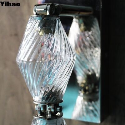 Đèn tường LED tinh thể đồng bằng tay hiện đại Yihao với ánh sáng trắng ấm áp 3500K để dễ dàng lắp đặt trong khách sạn và phòng khách