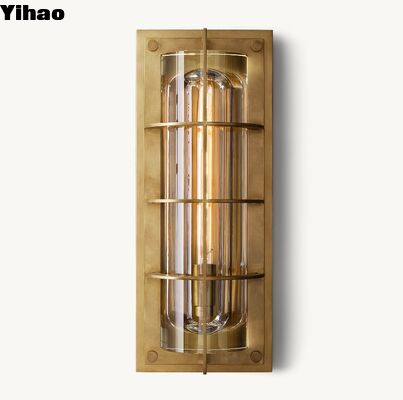 Đèn tường bằng vật liệu đồng với ánh sáng trắng ấm 2700K và tuổi thọ 30000 giờ cho phòng khách hiện đại