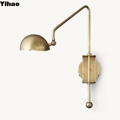 Đèn tường đồng thiết kế hiện đại với ánh sáng trắng ấm áp 2700K cho trang trí phòng khách